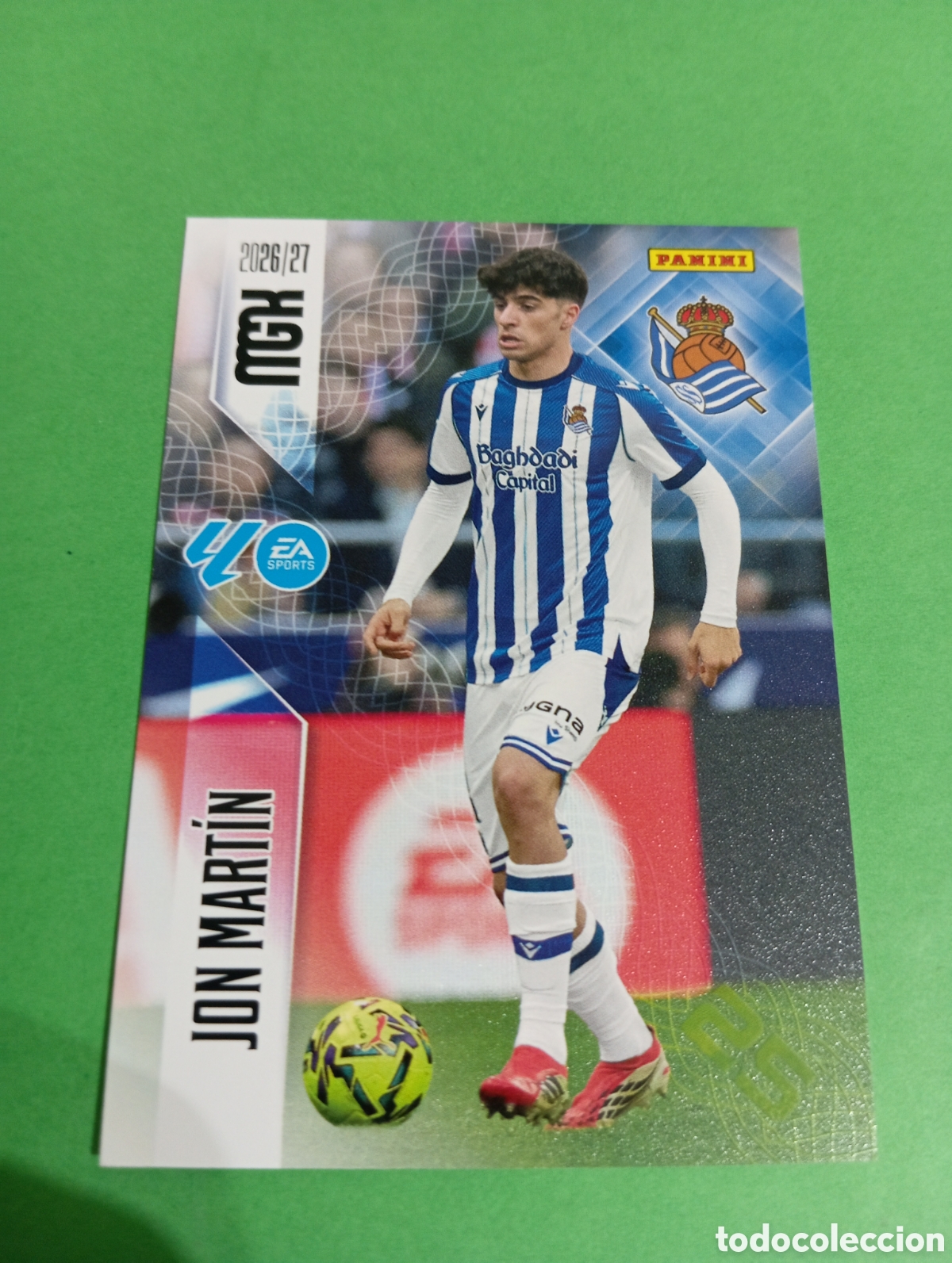Cromos de f&uacute;tbol: Jon Mart&iacute;n Real Sociedad n&deg;311 / PANINI MEGACRACKS 2026/2027