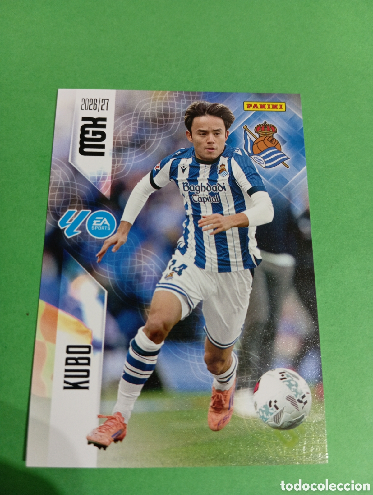 Cromos de f&uacute;tbol: Kubo Real Sociedad n&deg;323 / PANINI MEGACRACKS 2026/2027