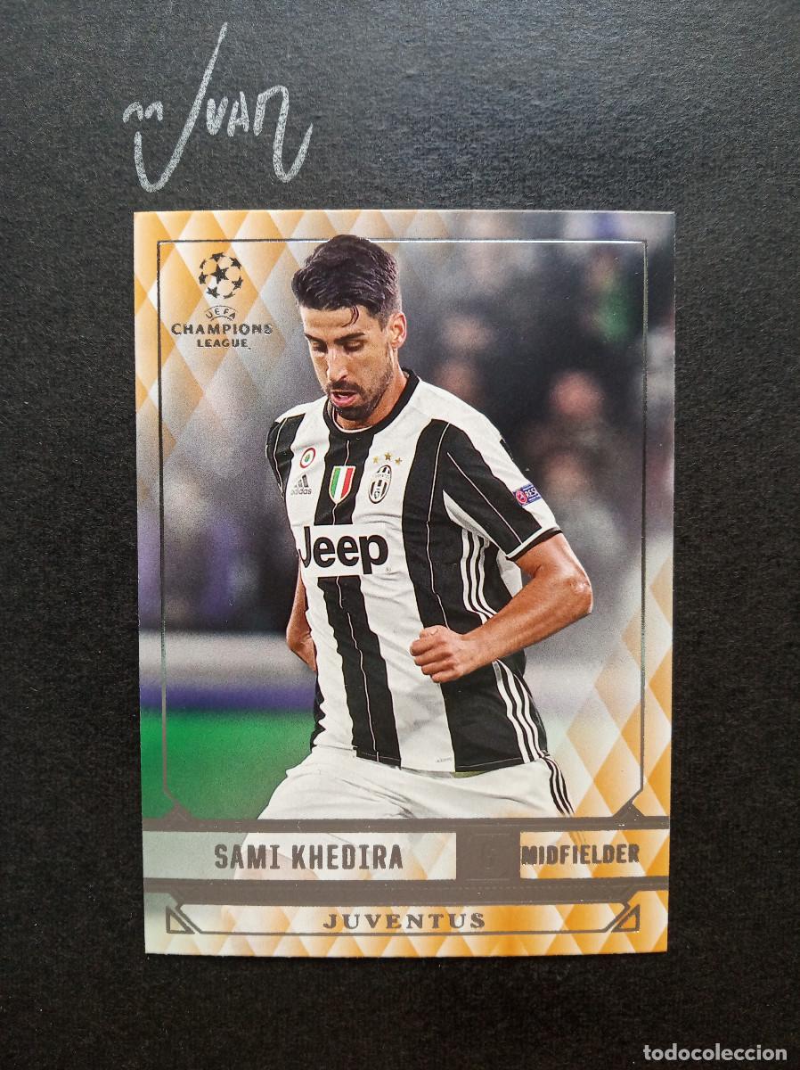 Cromos de f&uacute;tbol: N&ordm; 104 PARALELA ORANGE KHEDIRA JUVENTUS ALEMANIA ⚽ TOPPS &reg; SHOWCASE UEFA CHAMPIONS 2016 2017 16 17