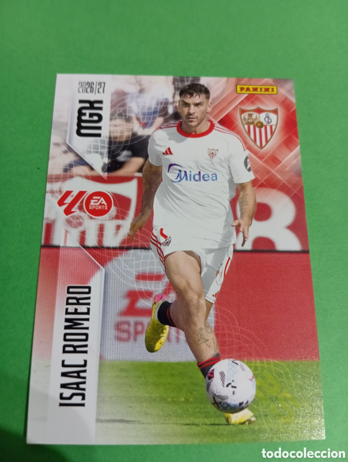 Cromos de f&uacute;tbol: Isaac Romero Sevilla n&deg;342 / PANINI MEGACRACKS 2026/2027