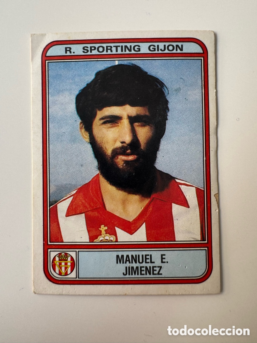 Cromos de f&uacute;tbol: Figurine Panini Futbol 81 - 82 1981 1982 R. Sporting Gijon &ndash; N&ordm; 139 &ndash; MANUEL E. JIMENEZ
