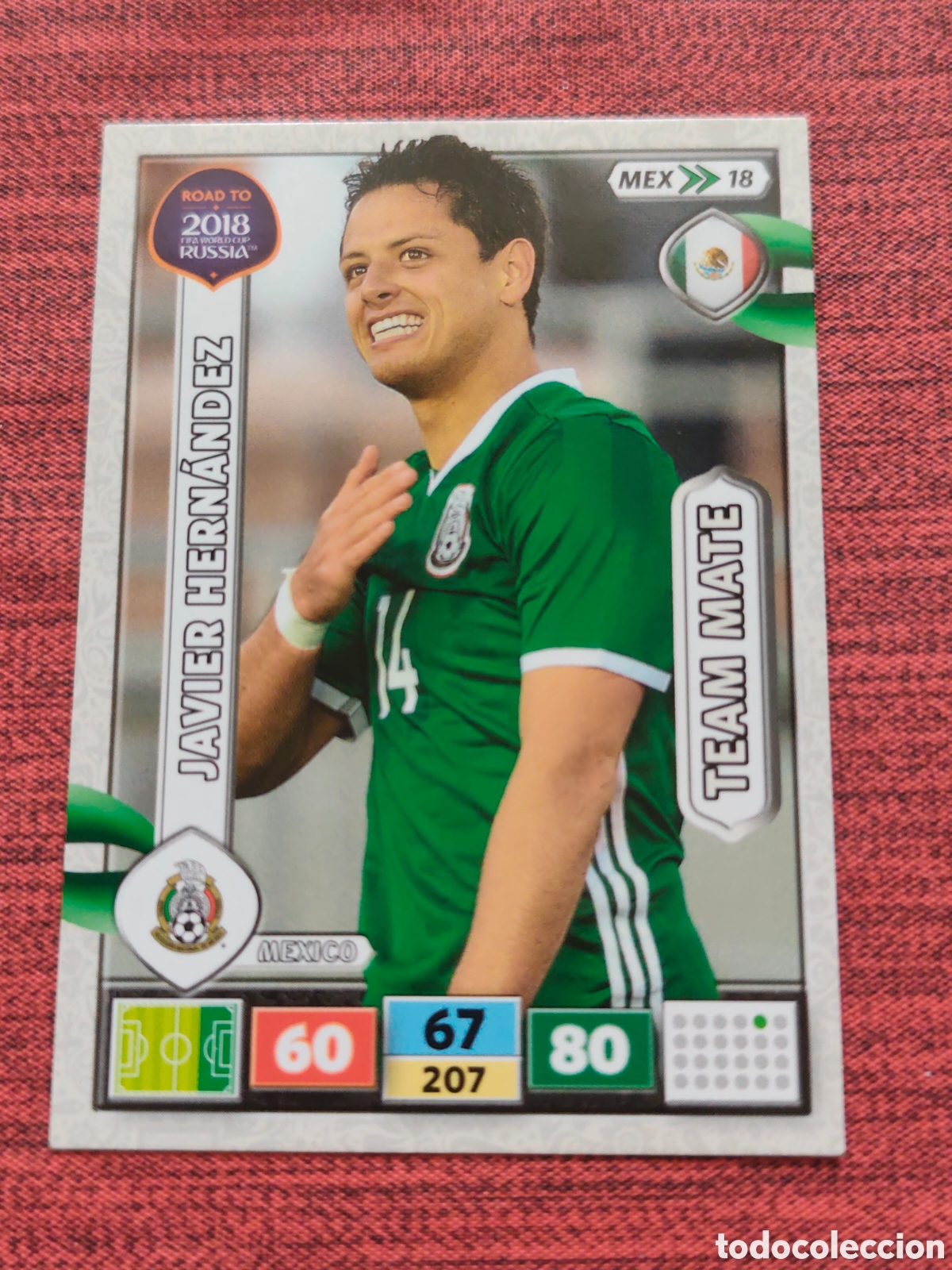 Cromos de f&uacute;tbol: MEX_18 JAVIER HERN&Aacute;NDEZ M&Eacute;XICO ADRENALYN XL ROAD TO RUSSIA 2018