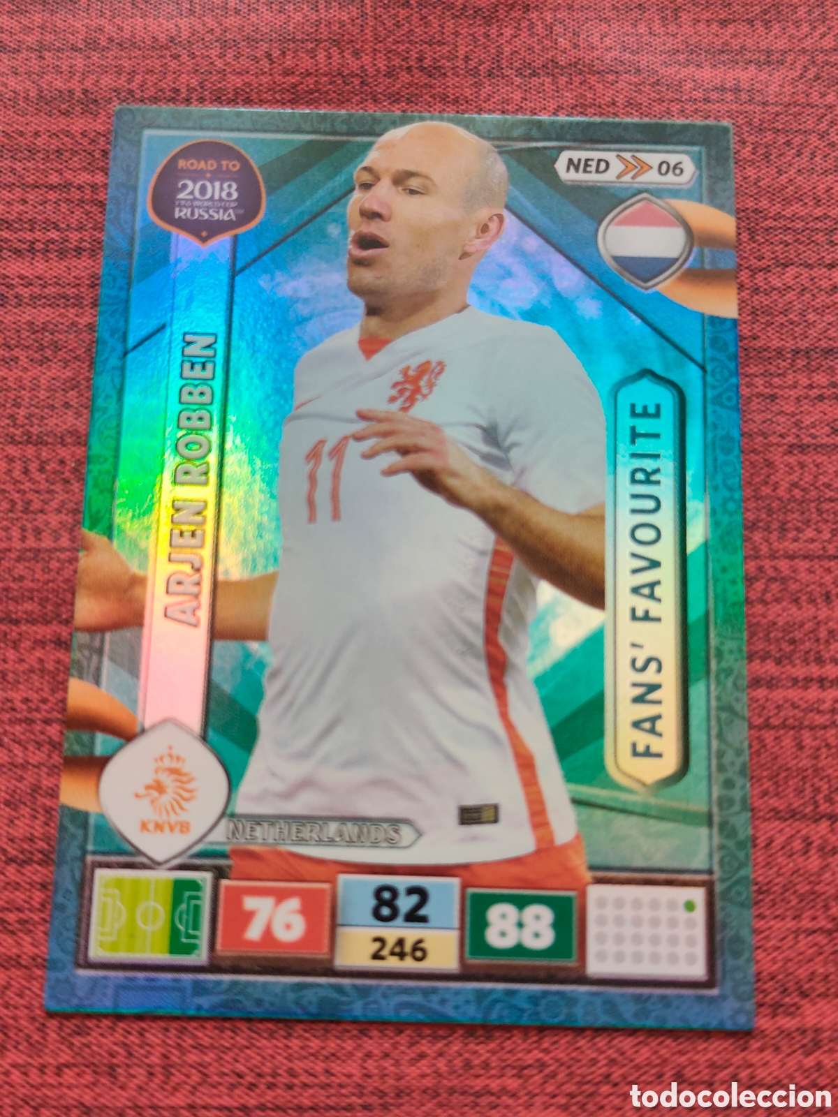 Cromos de f&uacute;tbol: NED_06 ROBBEN HOLANDA ADRENALYN XL ROAD TO RUSSIA 2018