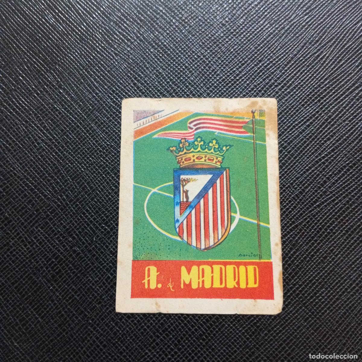 Cromos de f&uacute;tbol: ESCUDO AT MADRID RUIZ ROMERO 1950 1951 CROMO 50 51 FUTBOL LIGA - SIN PEGAR - A101 PG370