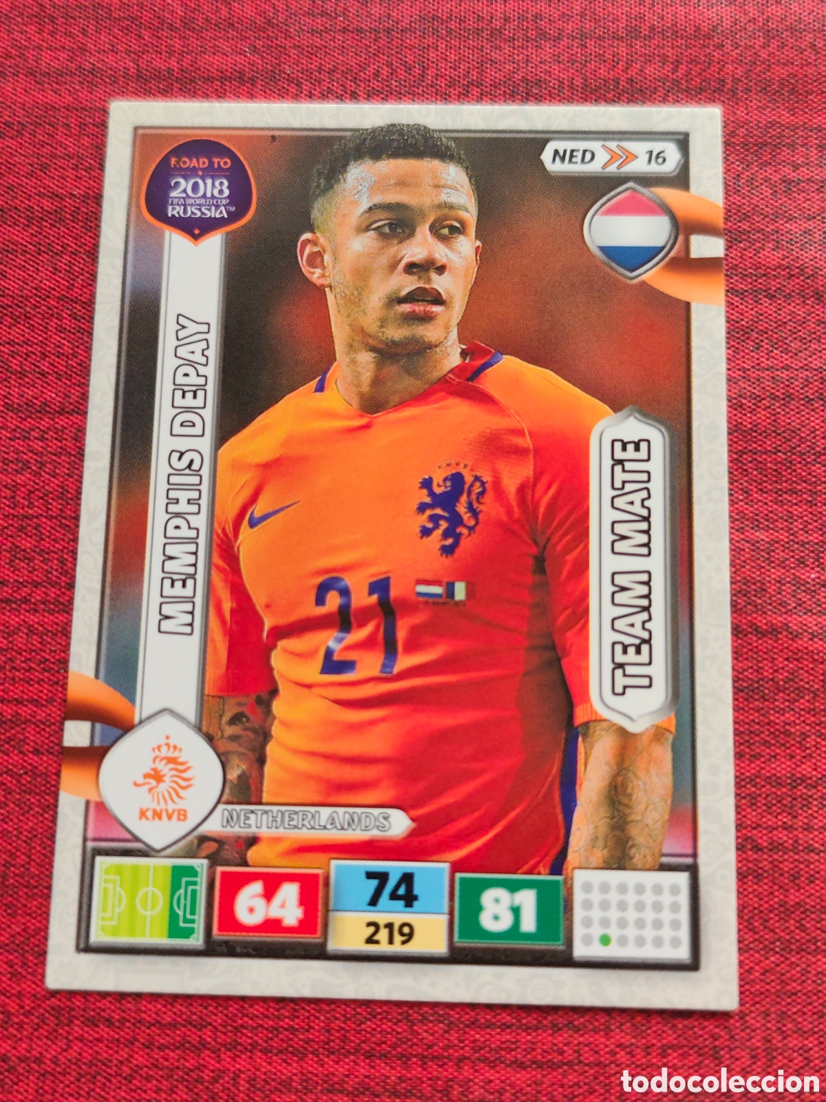 Cromos de f&uacute;tbol: NED_16 DEPAY HOLANDA ADRENALYN XL ROAD TO RUSSIA 2018