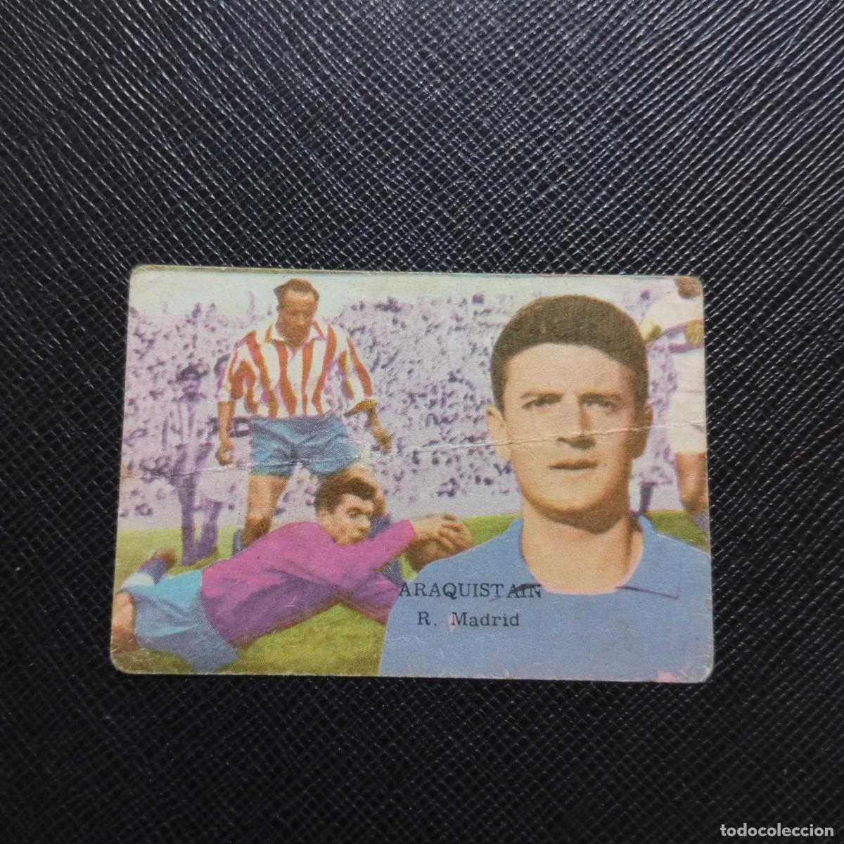 Cromos de f&uacute;tbol: ARAQUISTAIN REAL MADRID FHER 1962 1963 CROMO 62 63 FUTBOL LIGA - DESEPGADO - A101 PG388