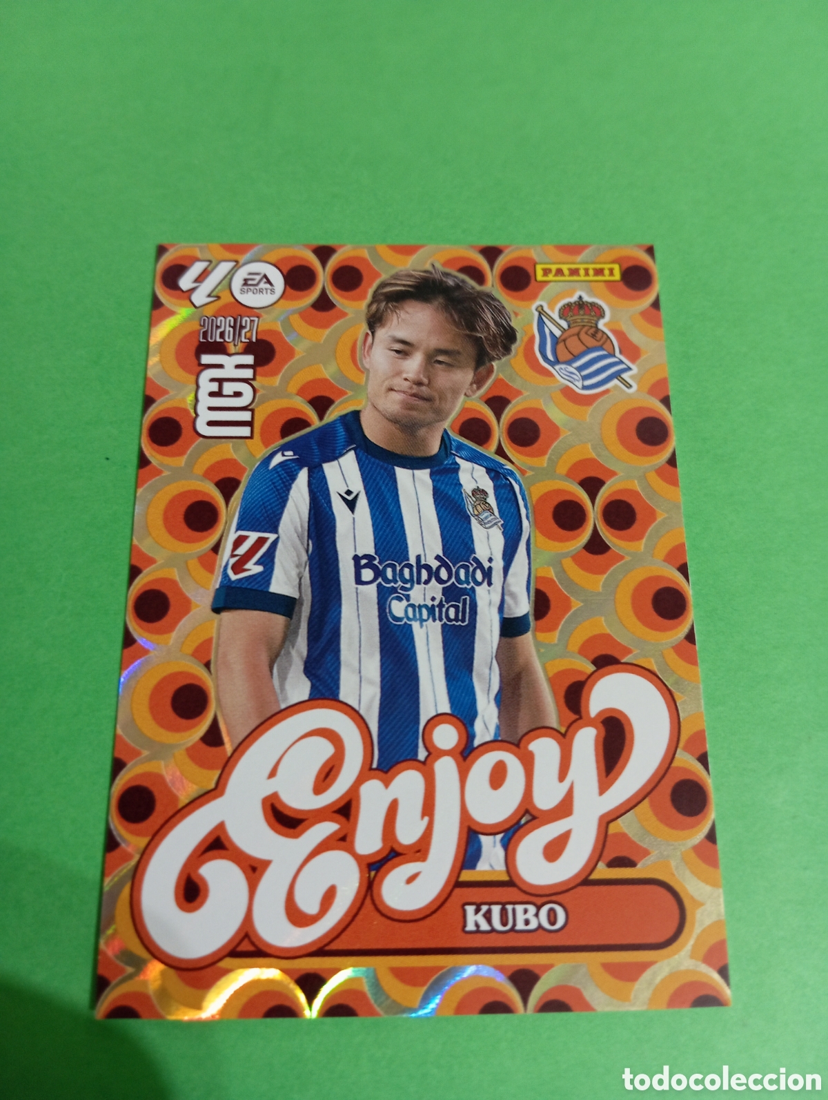 Cromos de f&uacute;tbol: Kubo Real Sociedad ENJOY n&deg;384 / PANINI MEGACRACKS 2026/2027