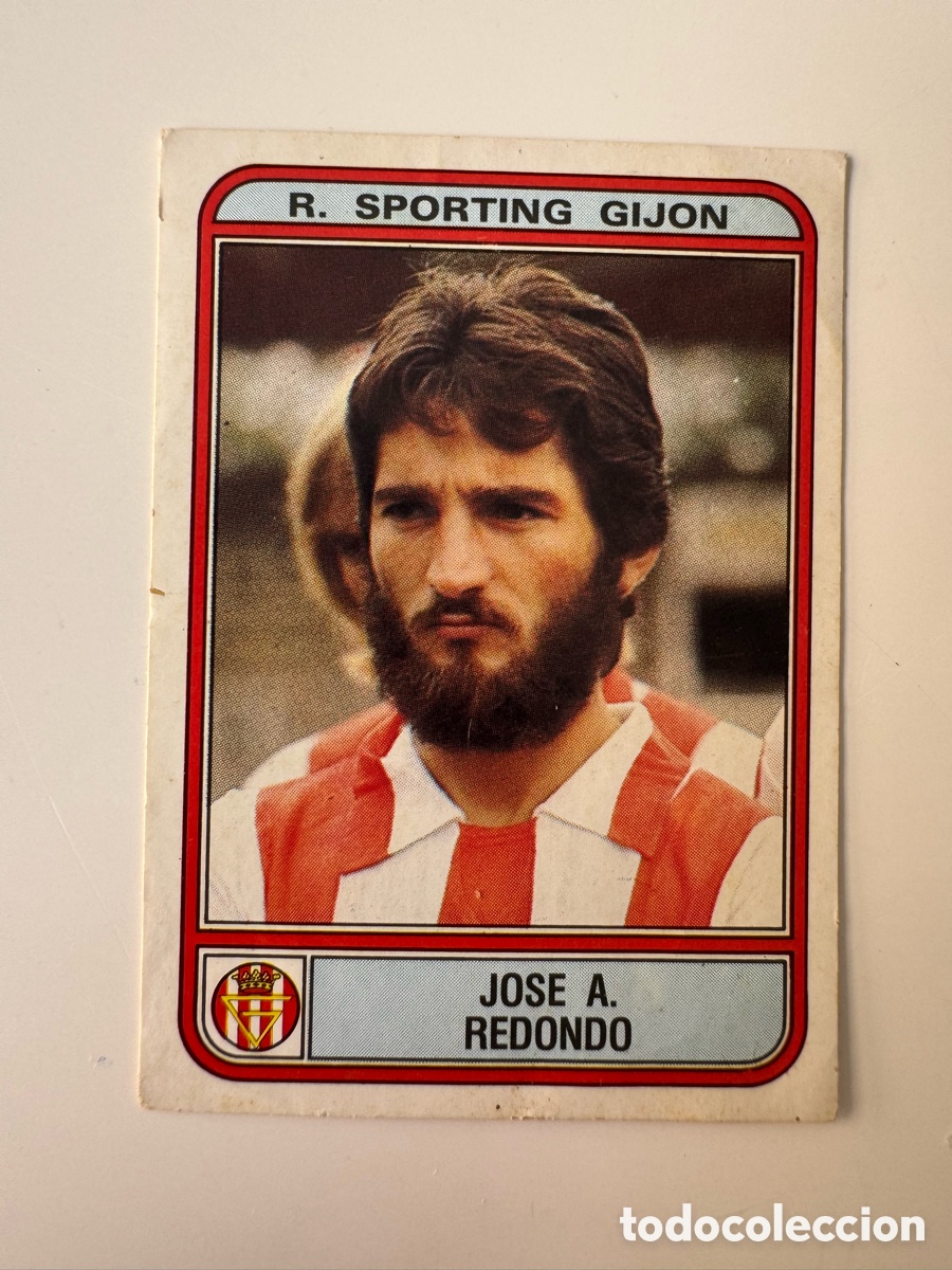 Cromos de f&uacute;tbol: Figurine Panini Futbol 81 - 82 1981 1982 R. Sporting Gijon &ndash; N&ordm; 138 &ndash; JOSE A. REDONDO