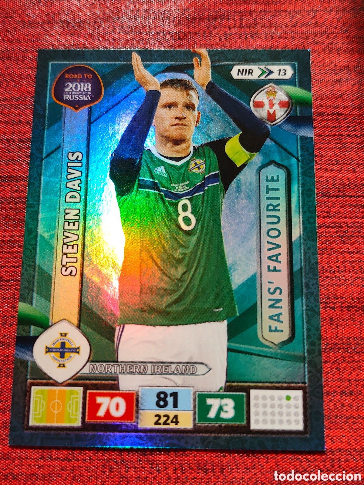 Cromos de f&uacute;tbol: NIR_13 DAVIS IRLANDA NORTE ADRENALYN XL ROAD TO RUSSIA 2018