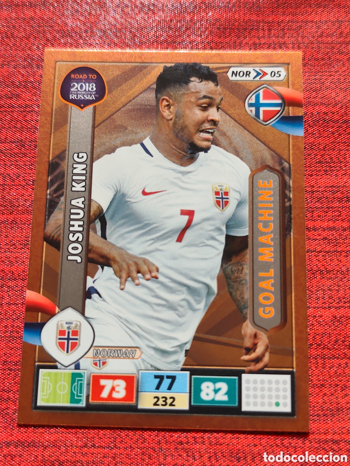 Cromos de f&uacute;tbol: NOR_05 JOSHUA KING NORUEGA ADRENALYN XL ROAD TO RUSSIA 2018