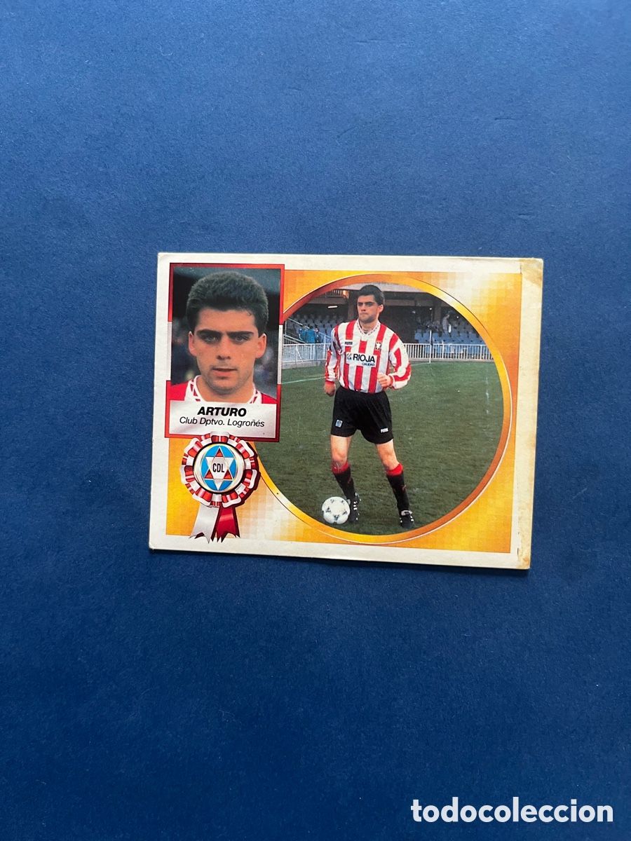 Figurine di Calcio: Arturo Logro&ntilde;&eacute;s Este 1994-95 ( coloca ) sin pegar .