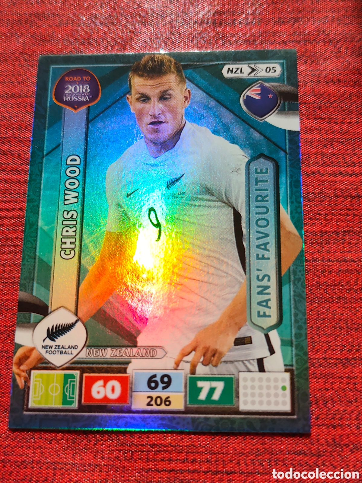 Cromos de f&uacute;tbol: NZL_05 CHRIS WOOD NUEVA ZELANDA ADRENALYN XL ROAD TO RUSSIA 2018