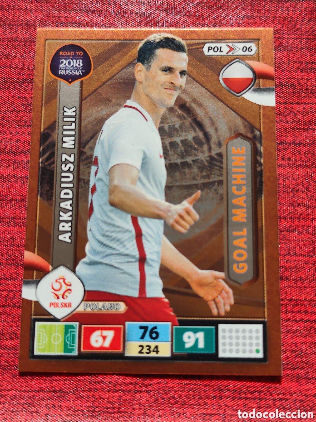 Cromos de f&uacute;tbol: POL_06 MILIK POLONIA ADRENALYN XL ROAD TO RUSSIA 2018
