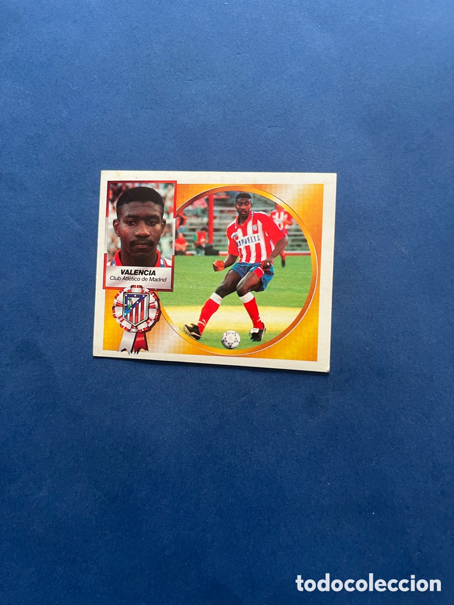 Cromos de f&uacute;tbol: Valencia At.Madrid Este 1994-95 ( coloca ) sin pegar .