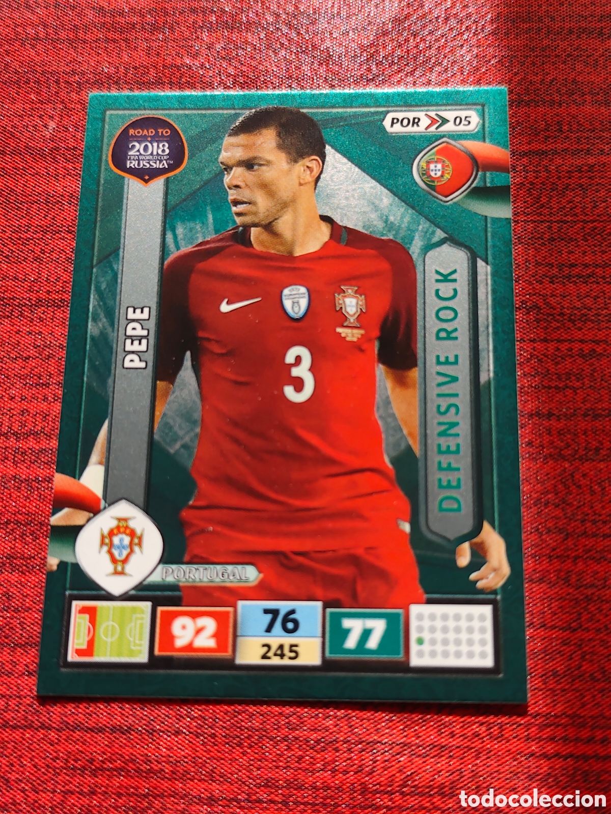 Cromos de f&uacute;tbol: POR_05 PEPE PORTUGAL ADRENALYN XL ROAD TO RUSSIA 2018