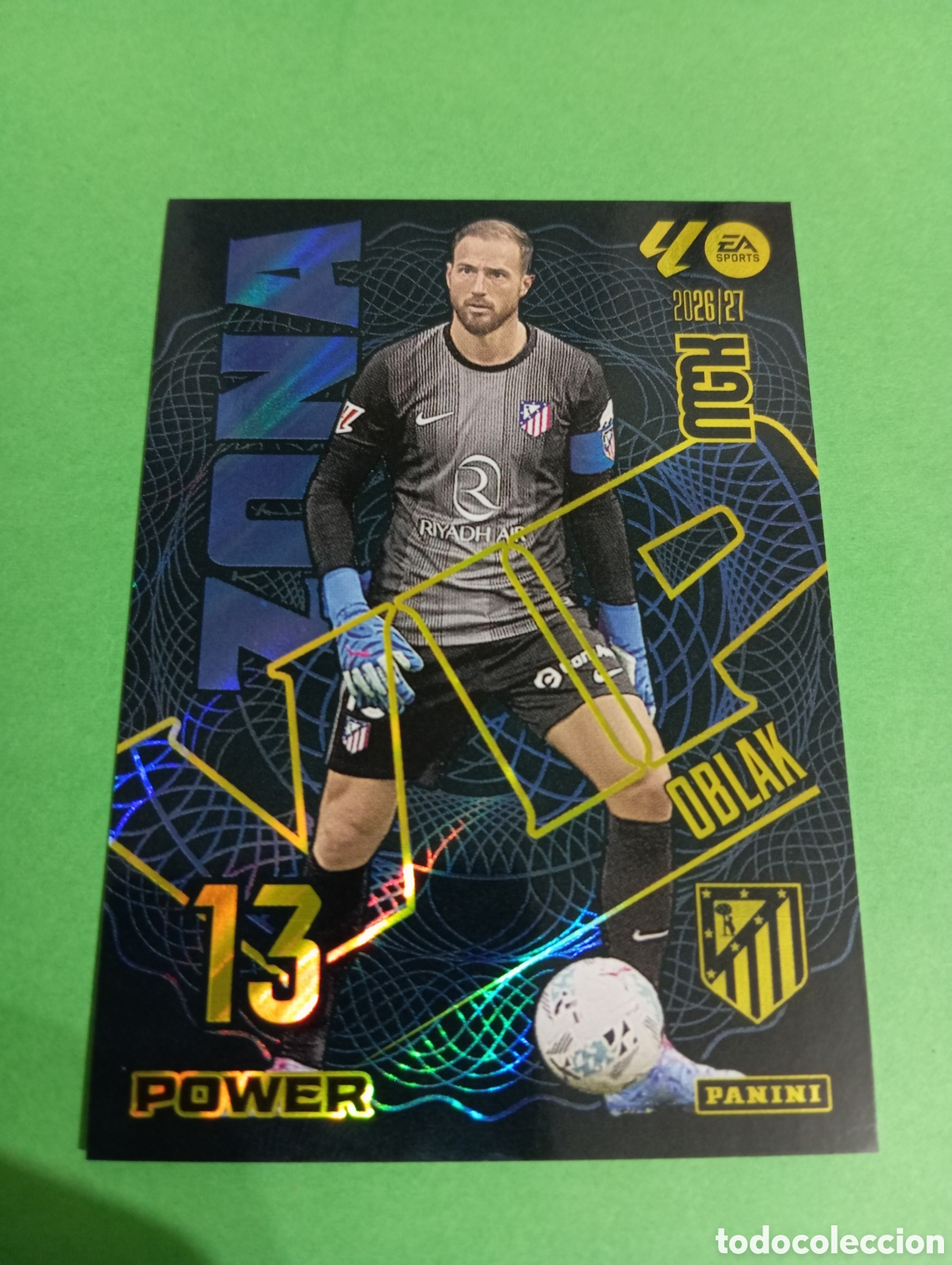 Cromos de f&uacute;tbol: Oblak Atl&eacute;tico de Madrid ZONA VIP POWER n&deg;403P / PANINI MEGACRACKS 2026/2027