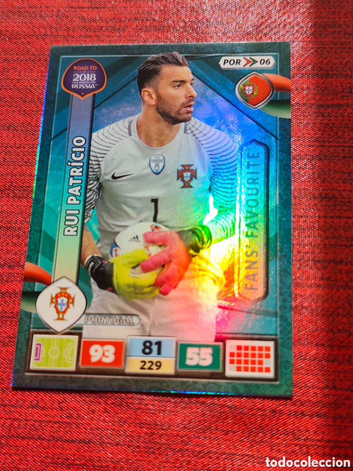 Cromos de f&uacute;tbol: POR_06 RUI PATR&Iacute;CIO PORTUGAL ADRENALYN XL ROAD TO RUSSIA 2018