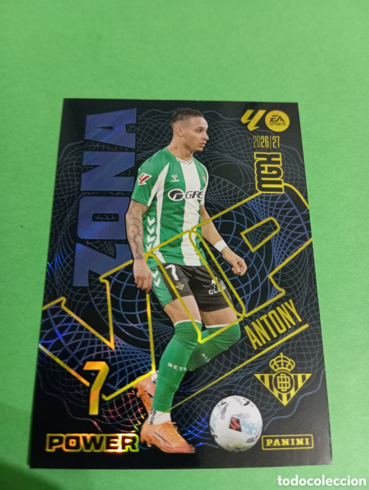 Cromos de f&uacute;tbol: Antony Betis ZONA VIP POWER n&deg;388P / PANINI MEGACRACKS 2026/2027