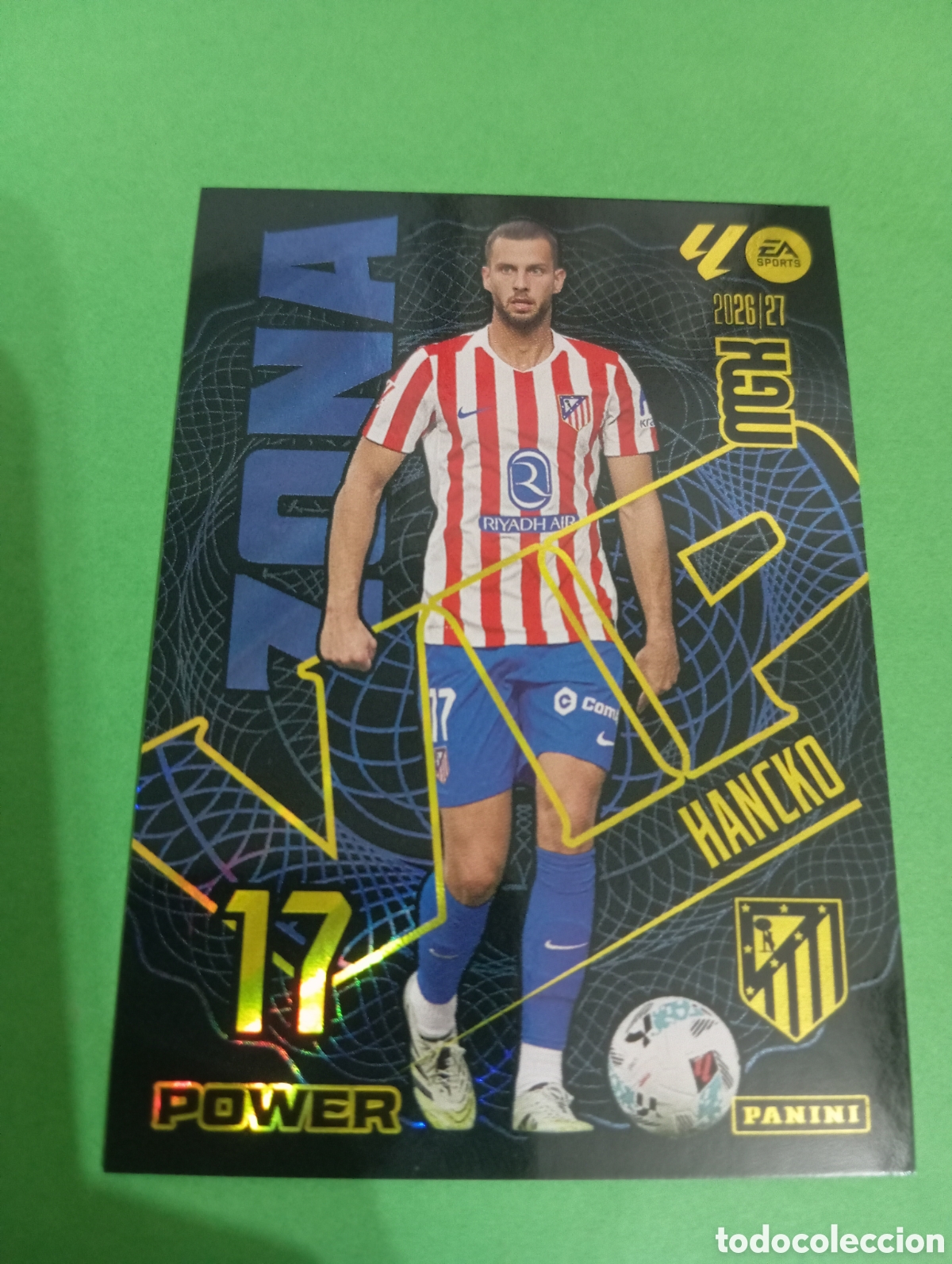 Cromos de f&uacute;tbol: Hancko Atl&eacute;tico de Madrid ZONA VIP POWER n&deg;397 / PANINI MEGACRACKS 2026/2027