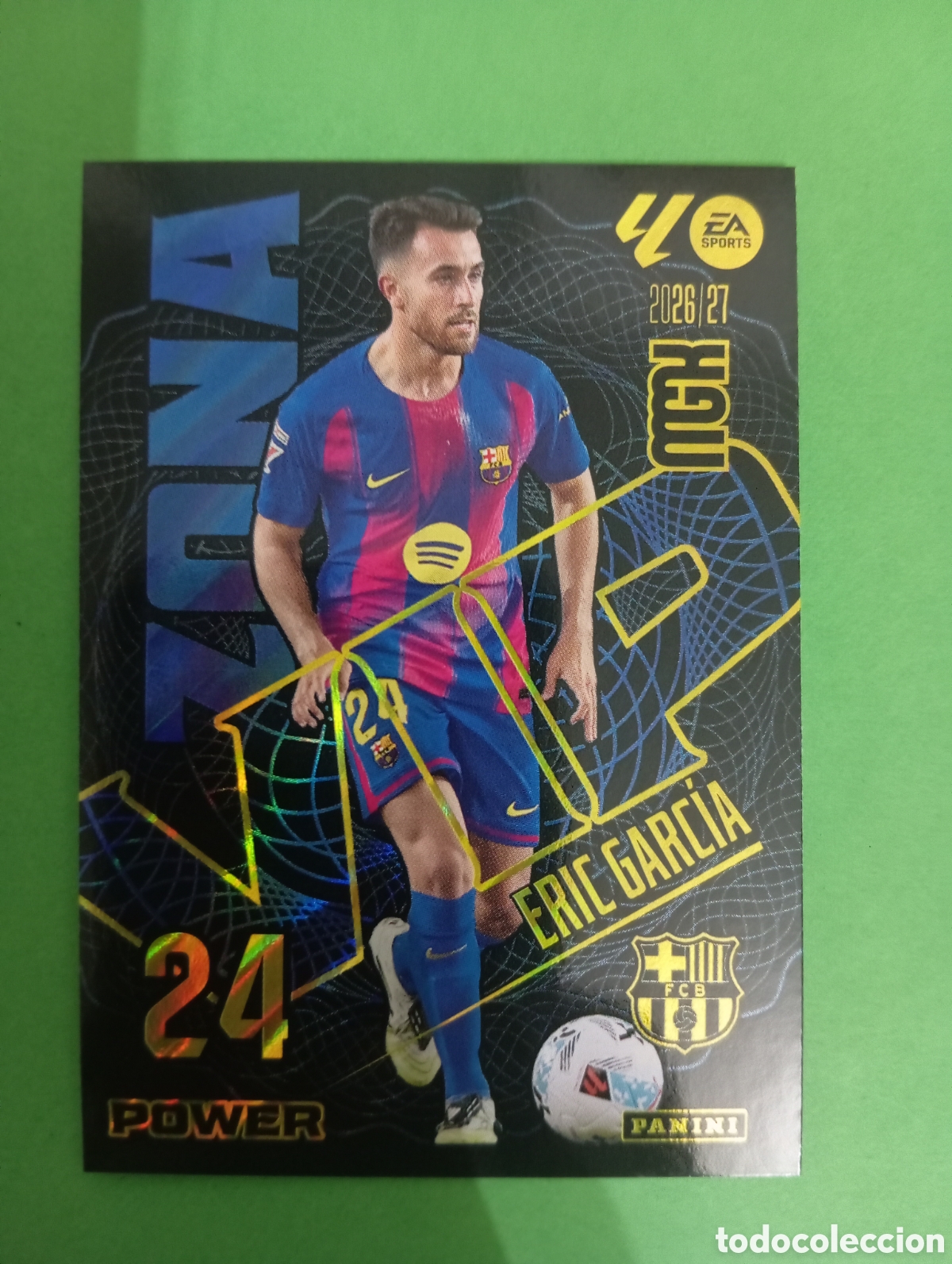 Cromos de f&uacute;tbol: Eric Garc&iacute;a Barcelona ZONA VIP POWER n&deg;393P / PANINI MEGACRACKS 2026/2027