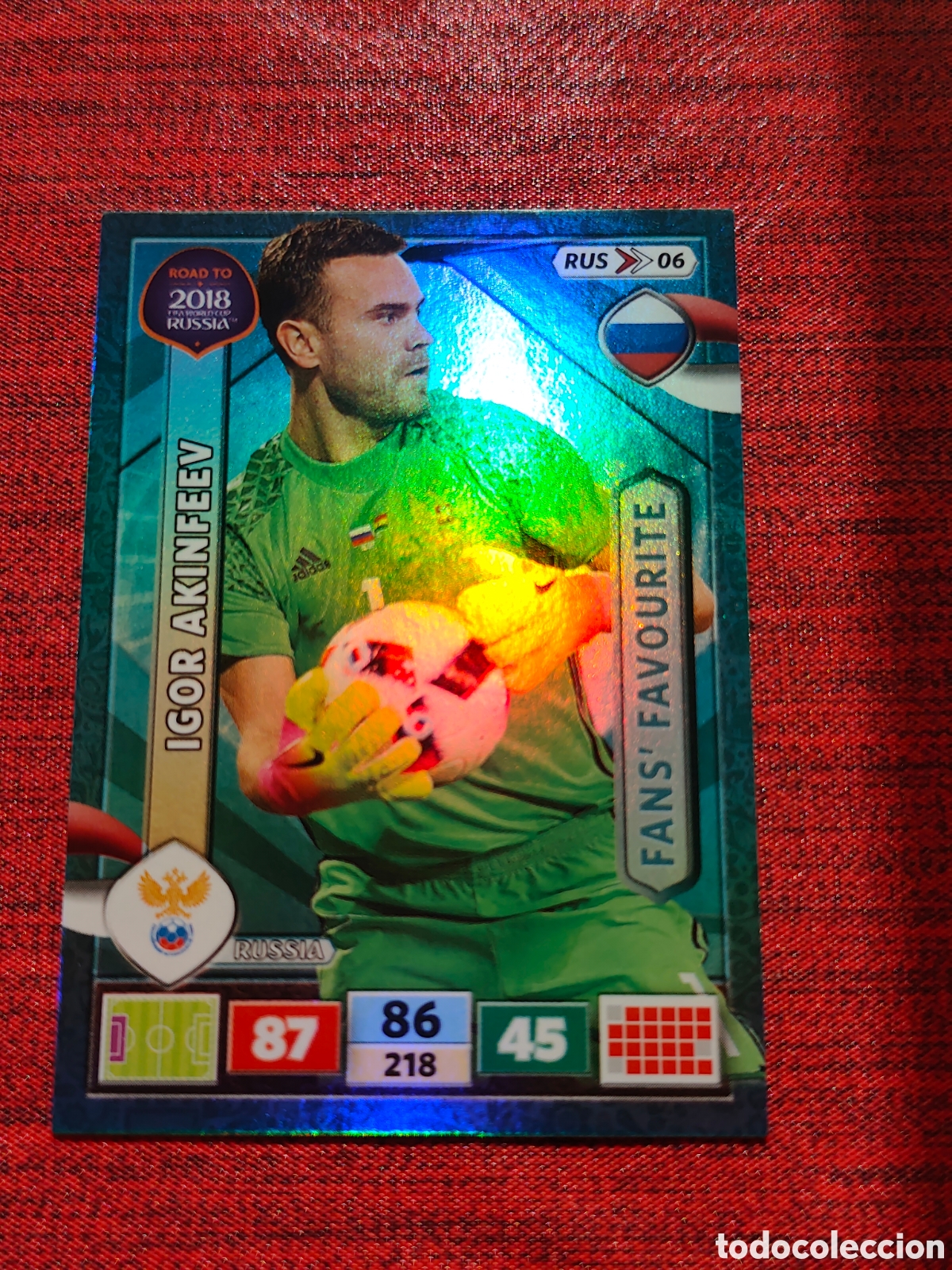 Cromos de f&uacute;tbol: RUS_06 AKINFEEV RUSIA ADRENALYN XL ROAD TO RUSSIA 2018