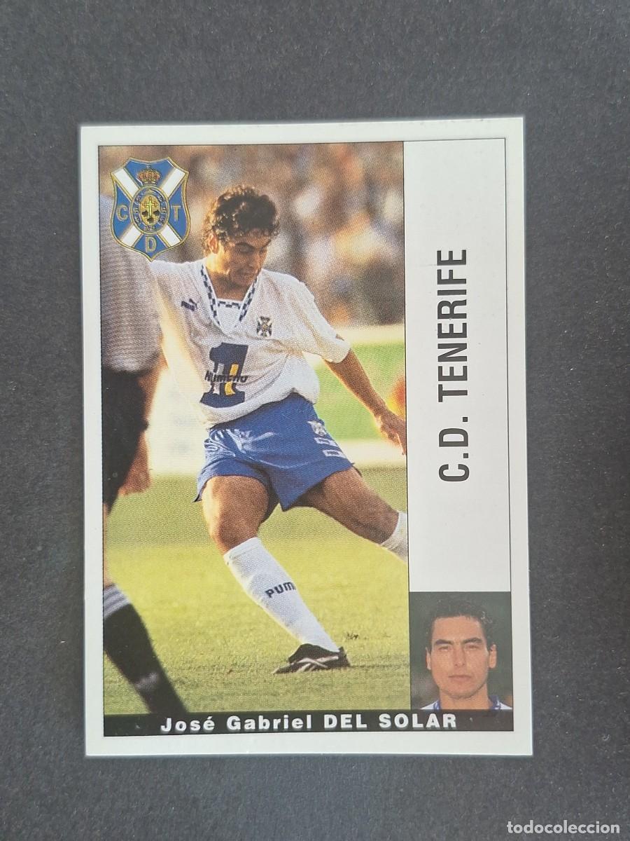 Cromos de f&uacute;tbol: L2 DEL SOLAR C. D. TENERIFE PANINI LIGA 1995 1996 95 96 NUNCA PEGADO SIN PEGAR