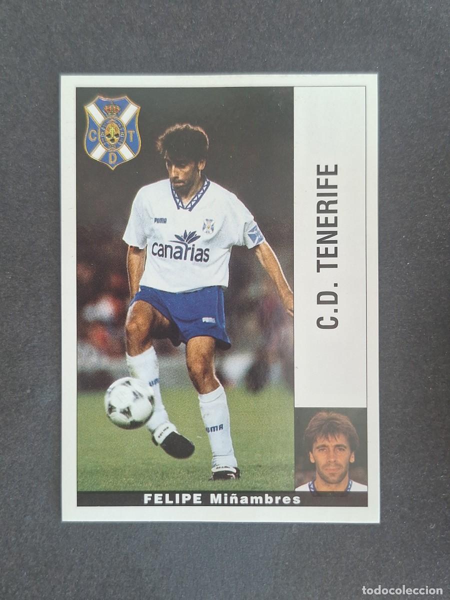 Cromos de f&uacute;tbol: L2 FELIPE C. D. TENERIFE PANINI LIGA 1995 1996 95 96 NUNCA PEGADO SIN PEGAR