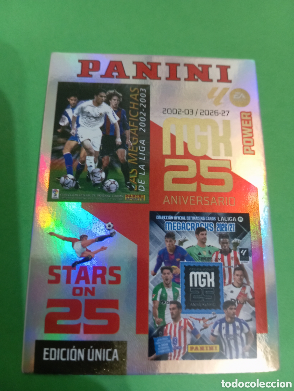 Cromos de f&uacute;tbol: Portada Aniversario STARS ON 25 n&deg;424P / PANINI MEGACRACKS 2026/2027