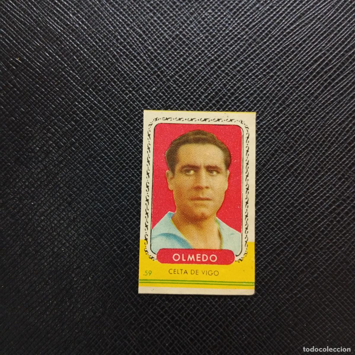 Cromos de f&uacute;tbol: 59 OLMEDO CELTA BRUGUERA 1955 1956 LIGA CROMO FUTBOL 55 56 - SIN PEGAR - A101 PG424