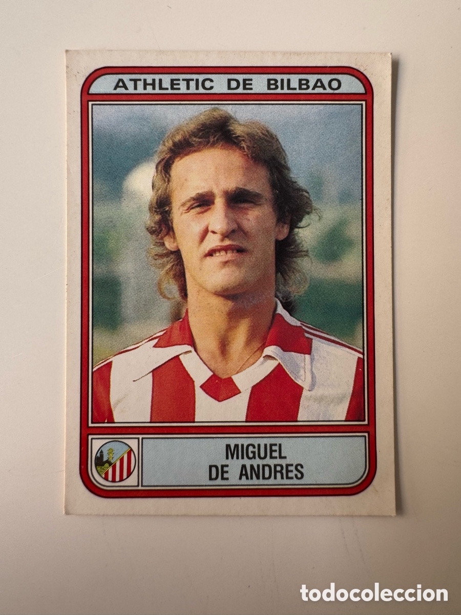Cromos de f&uacute;tbol: Figurine Panini Futbol 81 - 82 1981 1982 R. Sporting Gijon &ndash; N&ordm; 17 &ndash; MIGUEL DE ANDRES