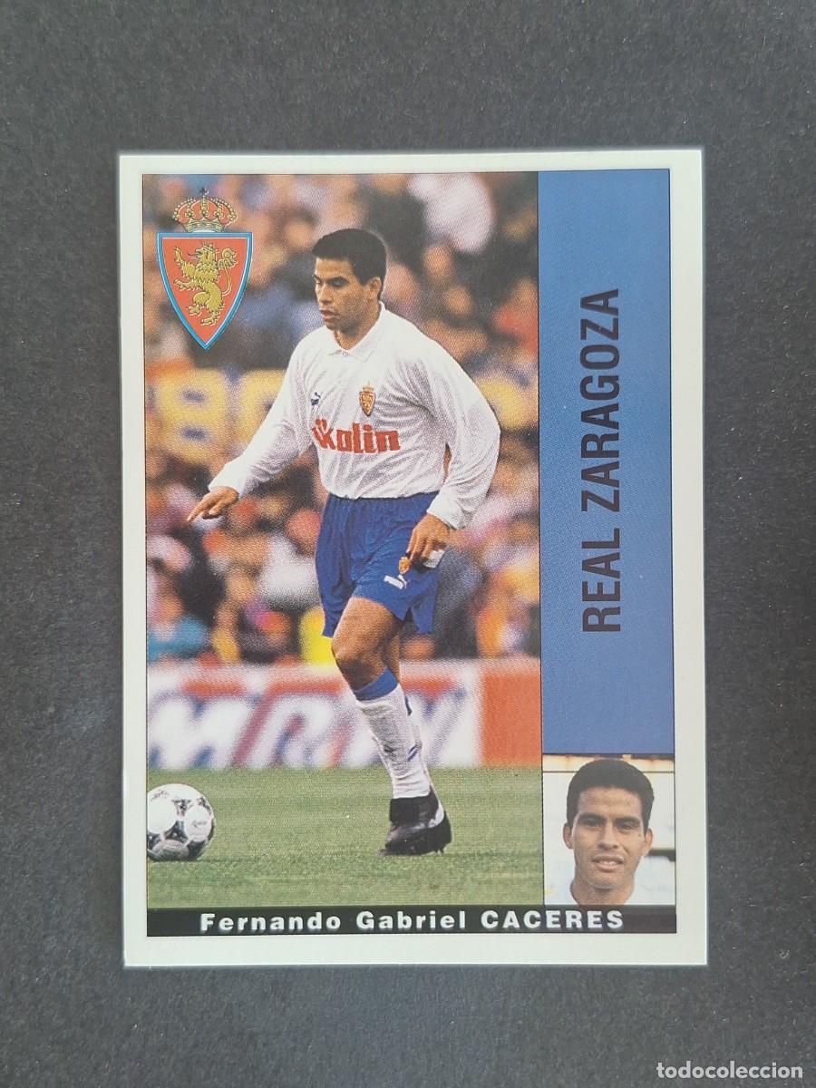 Cromos de f&uacute;tbol: L2 CACERES REAL ZARAGOZA PANINI LIGA 1995 1996 95 96 NUNCA PEGADO SIN PEGAR