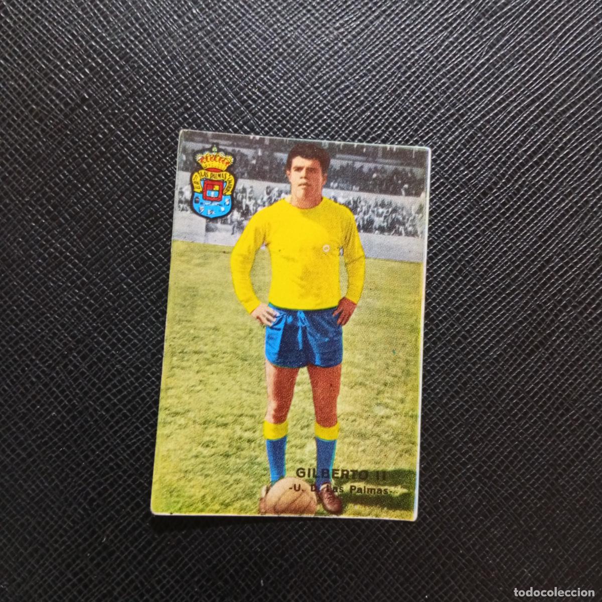 Cromos de f&uacute;tbol: GILBERTO II LAS PALMAS FHER 1967 1968 CROMO FUTBOL 67 68 LIGA - SIN PEGAR - A101 PG451 B
