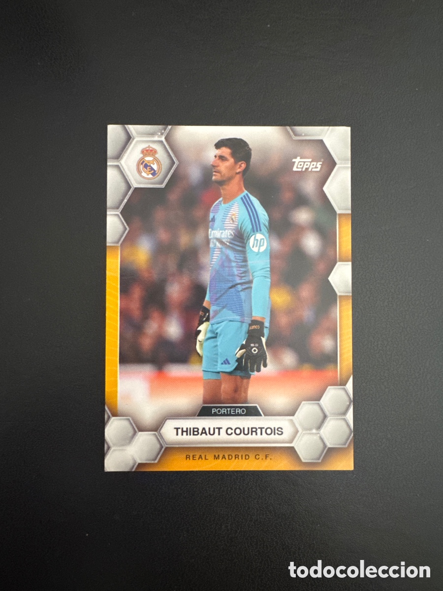 Cromos de f&uacute;tbol: COURTOIS REAL MADRID NUMERO 1 TEAM SET 2024 TOPPS