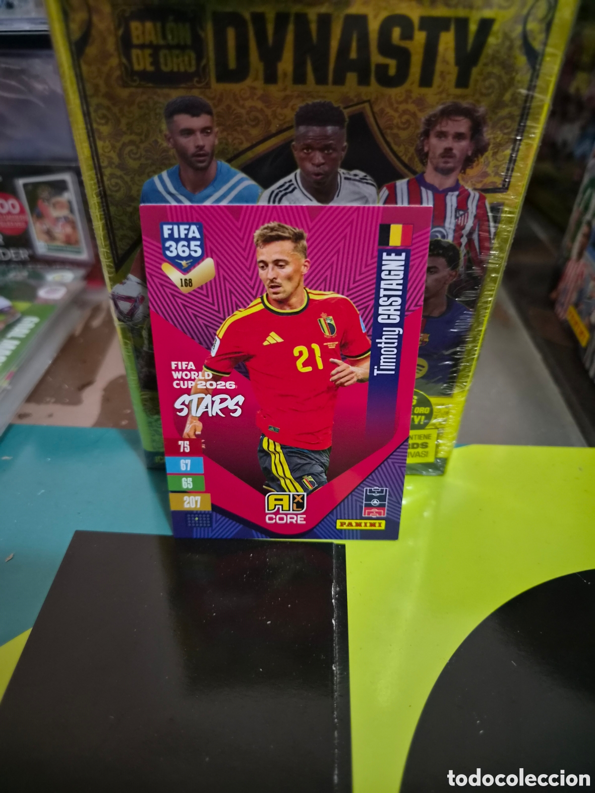 Cromos de f&uacute;tbol: N&deg;168 Timothy Castagne FIFA 365 2027