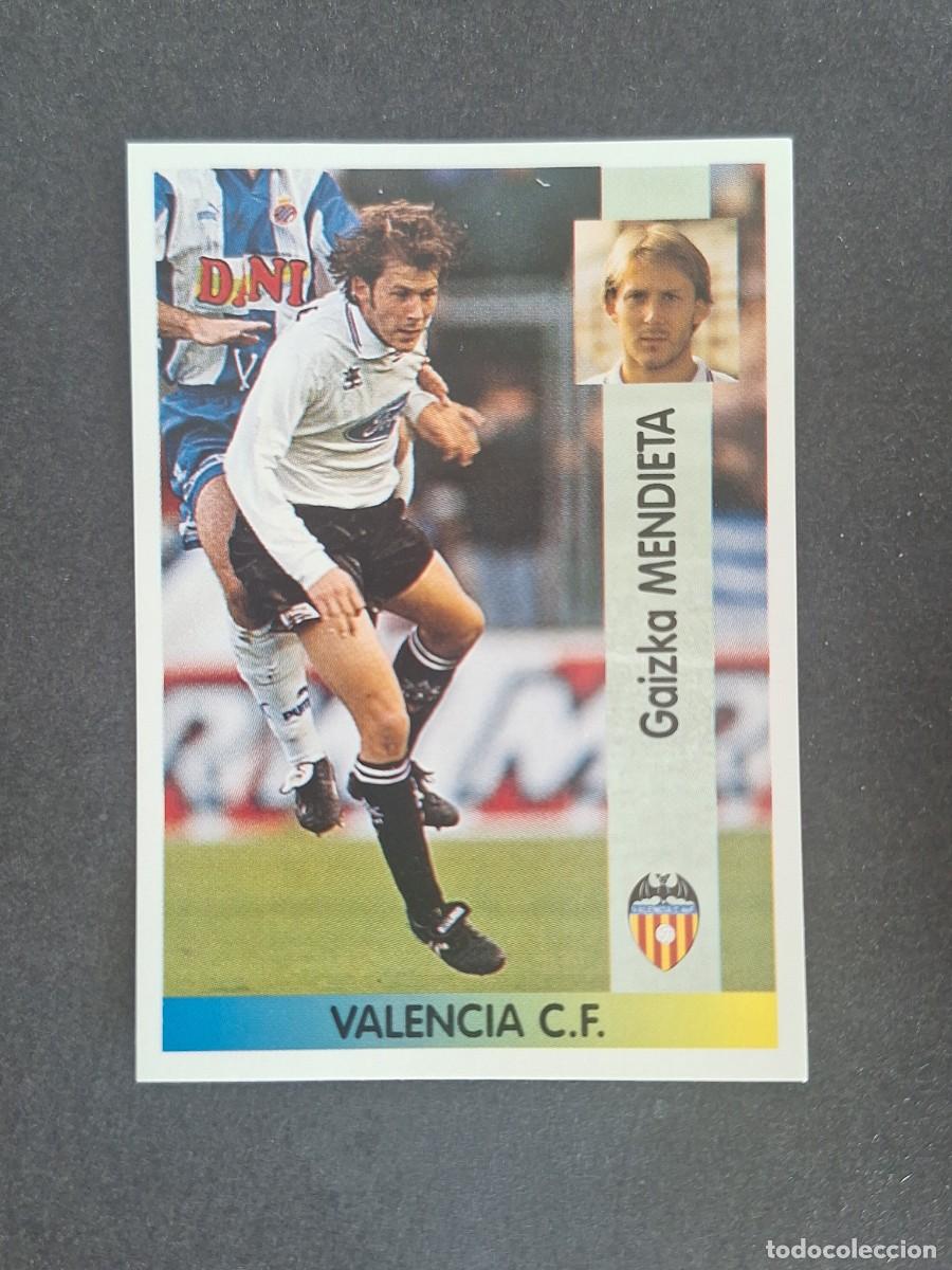 Cromos de f&uacute;tbol: L2 MENDIETA VALENCIA C. F. 18 PANINI LIGA 1996 1997 96 97 NUNCA PEGADO SIN PEGAR