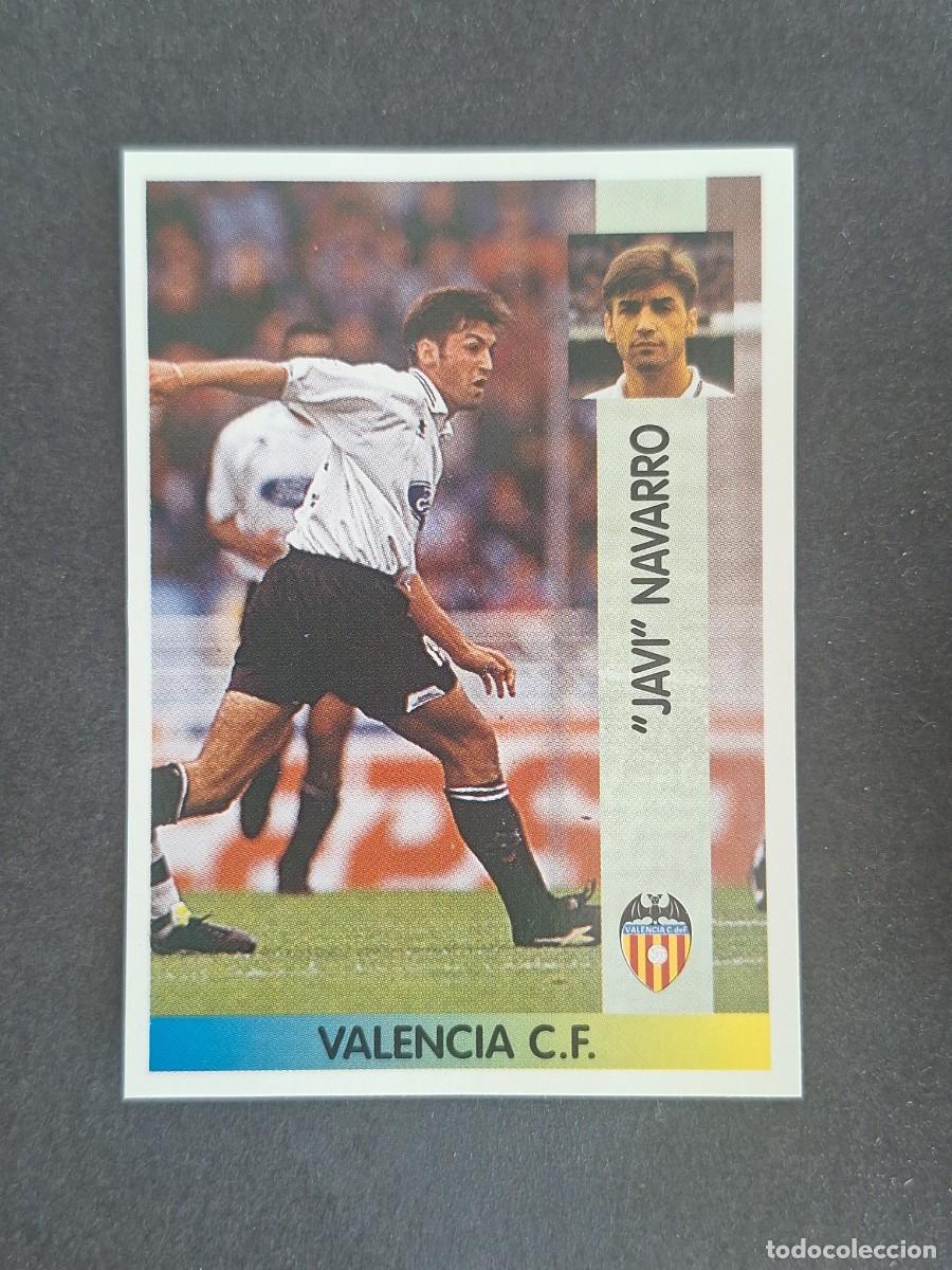Cromos de f&uacute;tbol: L2 JAVI NAVARRO VALENCIA C. F. 22 PANINI LIGA 1996 1997 96 97 NUNCA PEGADO SIN PEGAR