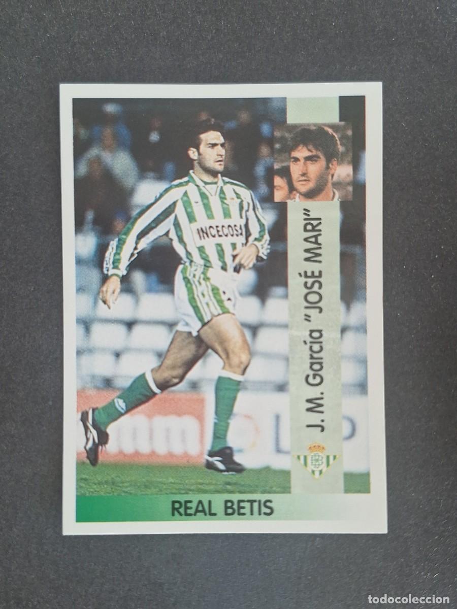 Cromos de f&uacute;tbol: L2 JOSE MARI REAL BETIS BALOMPIE 121 PANINI LIGA 1996 1997 96 97 NUNCA PEGADO SIN PEGAR