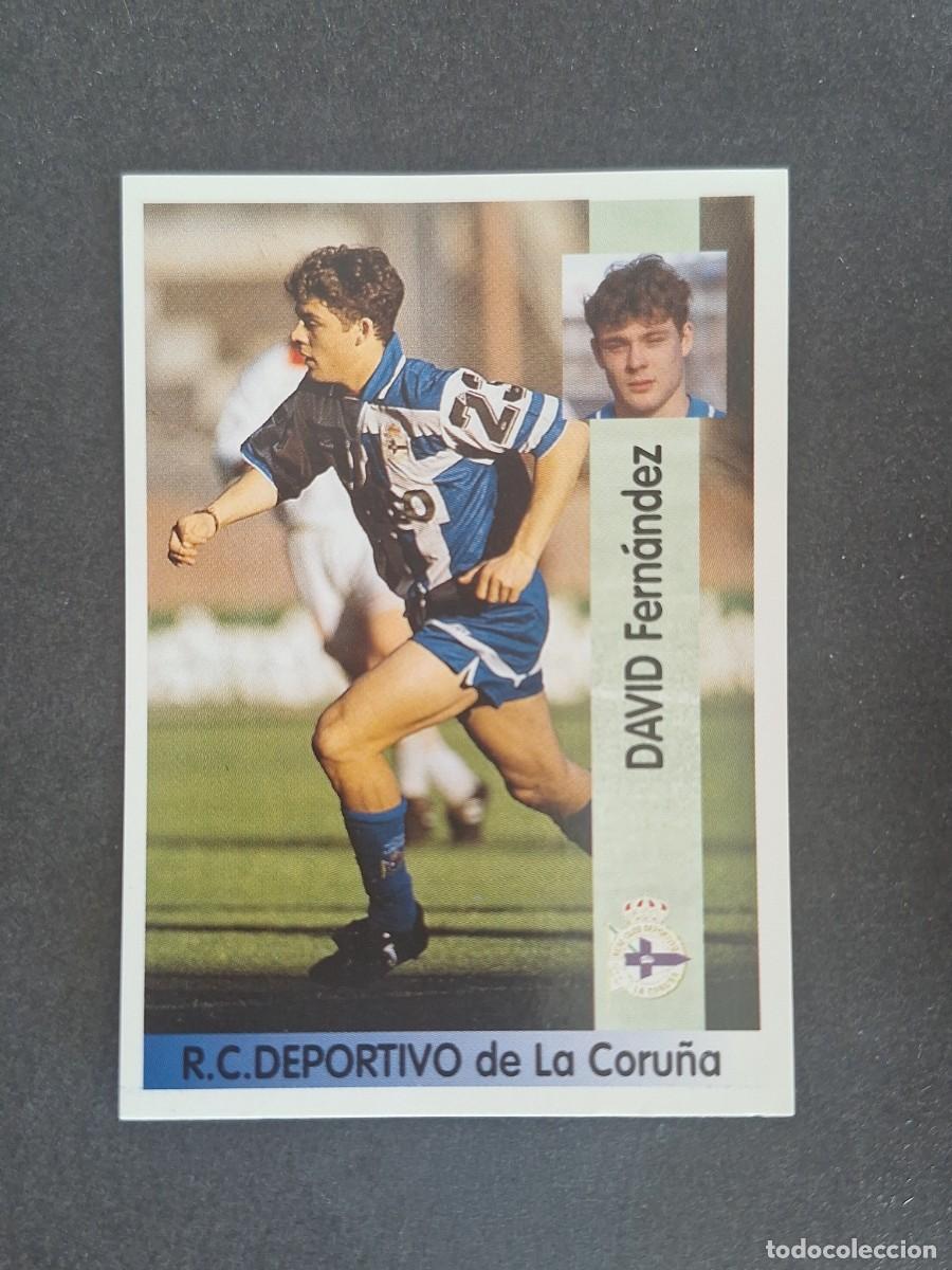 Cromos de f&uacute;tbol: L2 DAVID DEPORTIVO DE LA CORU&Ntilde;A 143 PANINI LIGA 1996 1997 96 97 NUNCA PEGADO SIN PEGAR