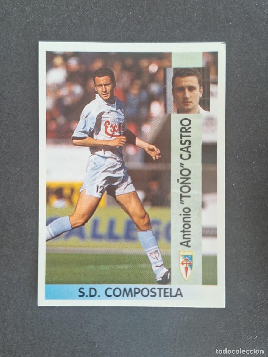 Cromos de f&uacute;tbol: L2 TO&Ntilde;O CASTRO S. D. COMPOSTELA 148 PANINI LIGA 1996 1997 96 97 NUNCA PEGADO SIN PEGAR