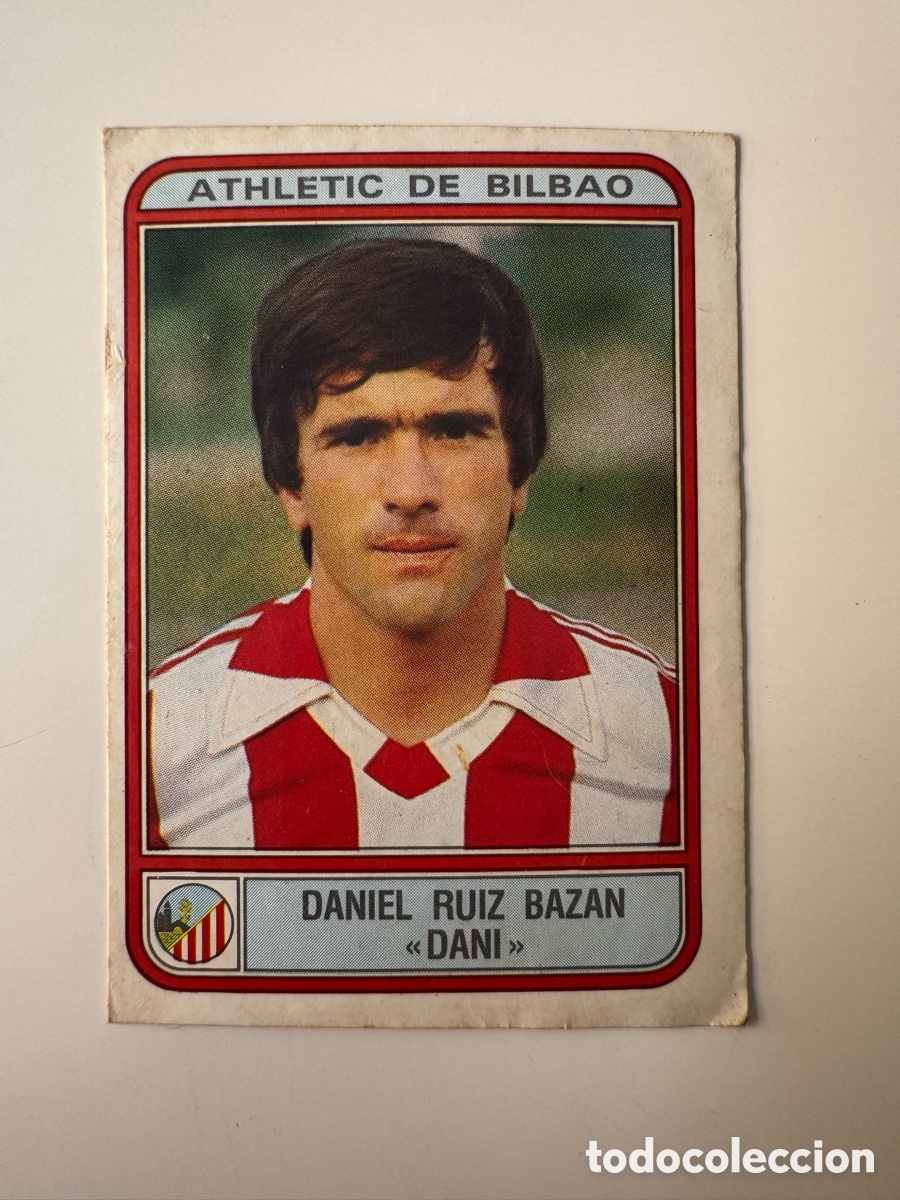 Cromos de f&uacute;tbol: Figurine Panini Futbol 81 - 82 1981 1982 R. Sporting Gijon &ndash; N&ordm; 22 &ndash; DANIEL RUIZ BAZAN &laquo;DANI &raquo;
