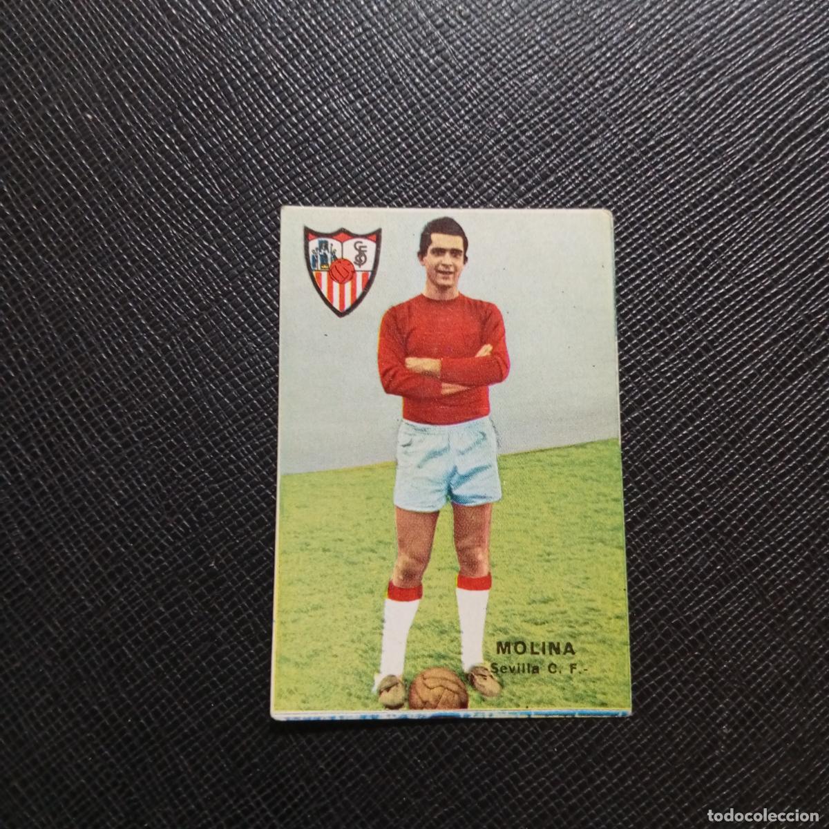 Cromos de f&uacute;tbol: MOLINA SEVILLA FHER 1967 1968 CROMO FUTBOL 67 68 LIGA - SIN PEGAR - A99 PG18