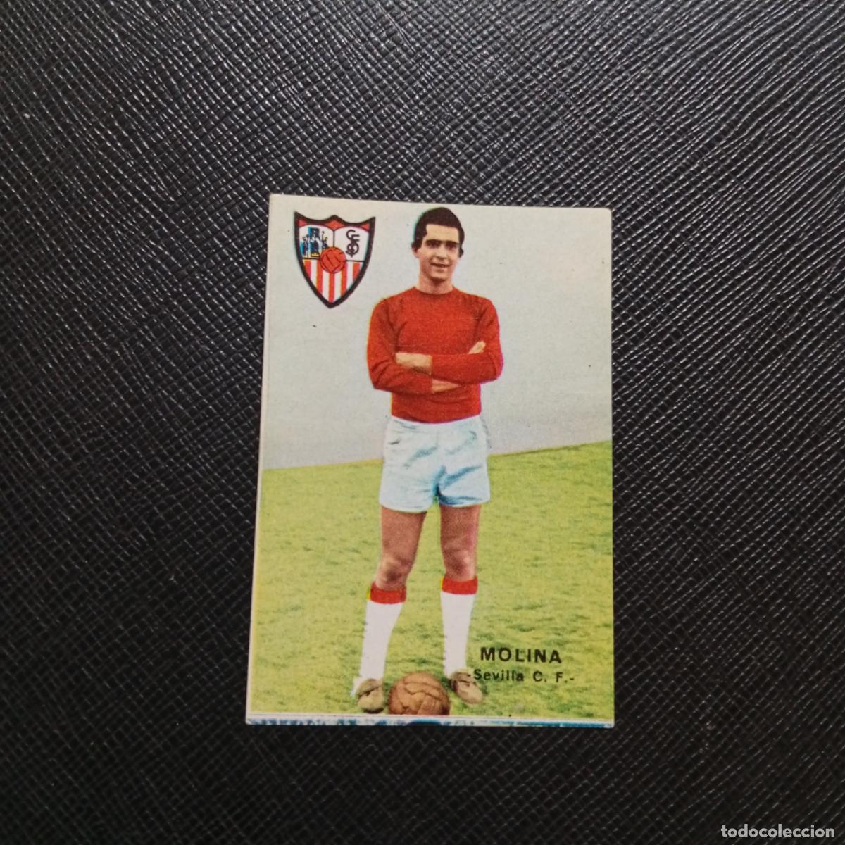 Cromos de f&uacute;tbol: MOLINA SEVILLA FHER 1967 1968 CROMO FUTBOL 67 68 LIGA - SIN PEGAR - A99 PG20 B