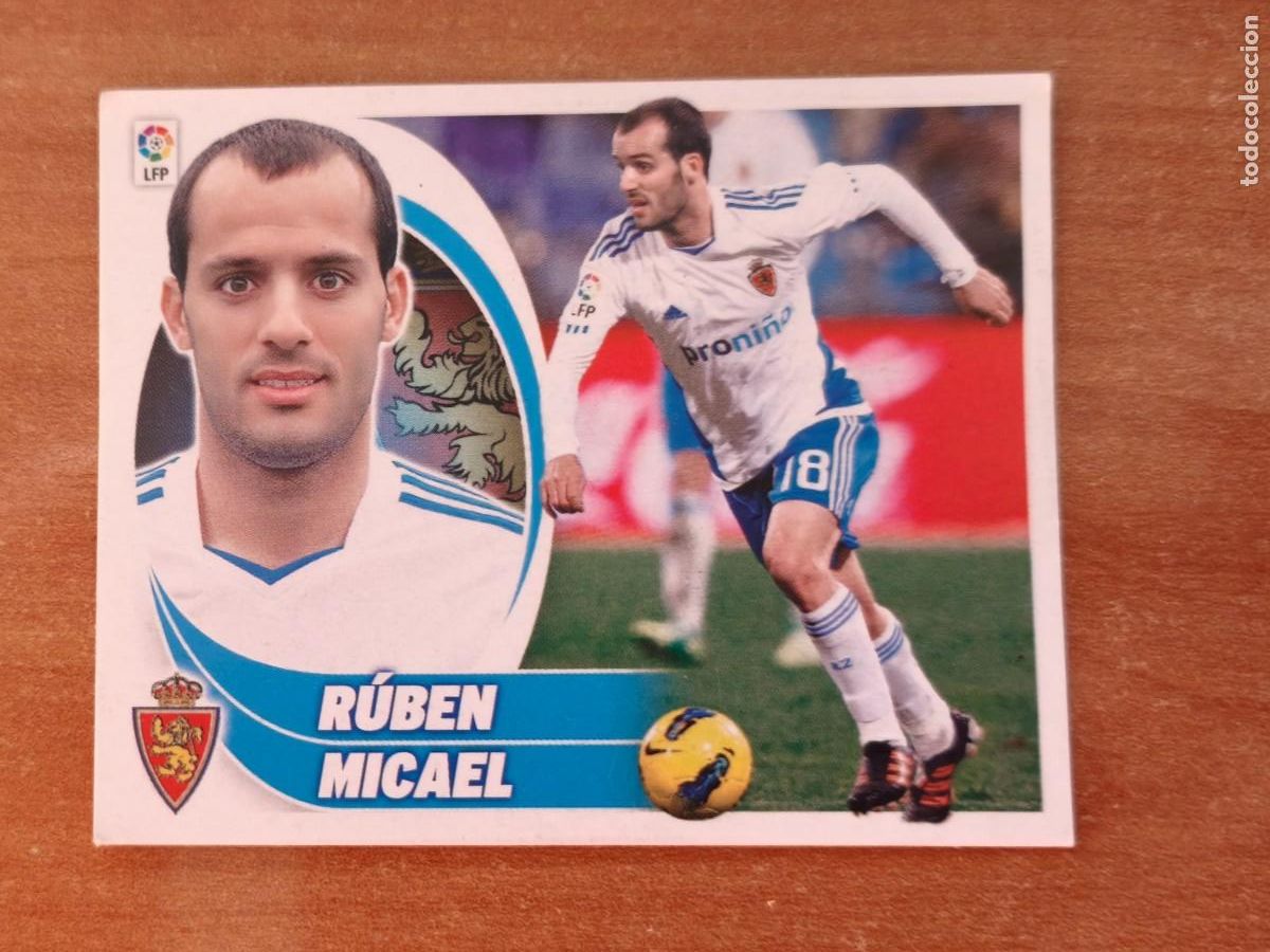 Fu&szlig;ball-Sticker: ruben micael, 2012 13 zaragoza. cromo error