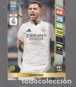 Cromos de f&uacute;tbol: CROMOS DE ADRENALYN XL Y PANINI FIFA 365 DEL A&Ntilde;O 2025 REAL MADRID RODRIGO N&ordm; 313 AXL CORE