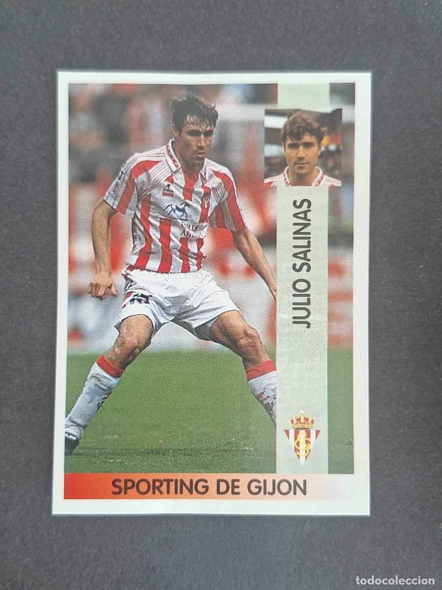Cromos de f&uacute;tbol: L2 JULIO SALINAS SPORTING DE GIJON 287 PANINI LIGA 1996 1997 96 97 NUNCA PEGADO SIN PEGAR