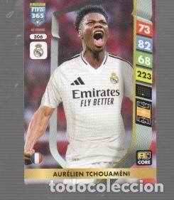 Cromos de f&uacute;tbol: CROMOS DE ADRENALYN XL Y PANINI FIFA A&Ntilde;O 2025 REAL MADRID AUR&Eacute;LIEN TVSHOWAM&Eacute;NI N&ordm; 306 AXL CORE