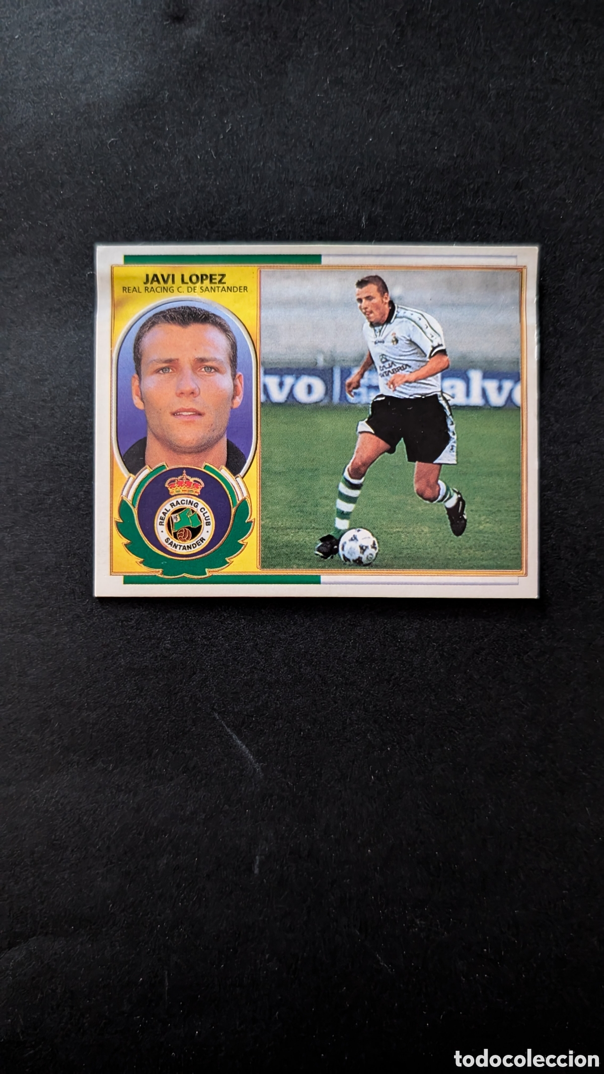 Cromos de f&uacute;tbol: JAVI LOPEZ RACING SANTANDER FICHAJE 19 VERSION SIN COMILLAS LIGA ESTE 1996/97 96 97 VENTANILLA