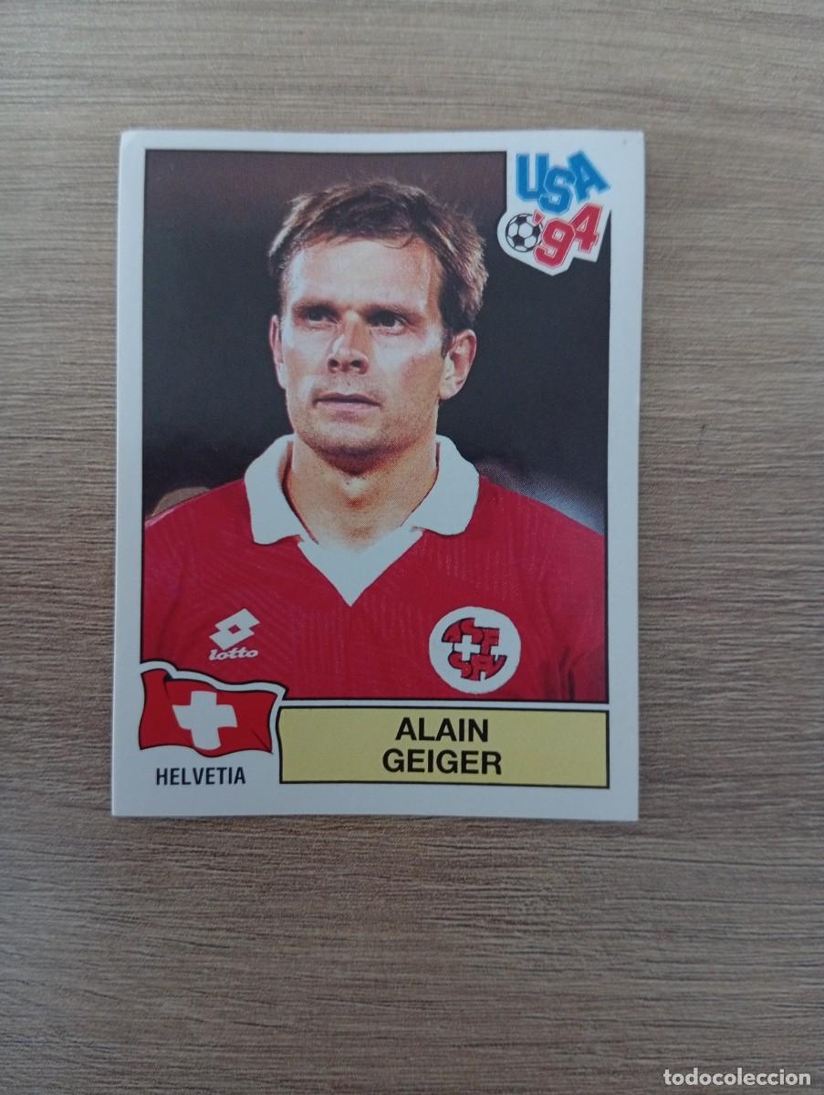 Football Stickers: ALAIN GEIGER 37 SUIZA MUNDIAL USA 94 1994 SIN PEGAR NUNCA PEGADO