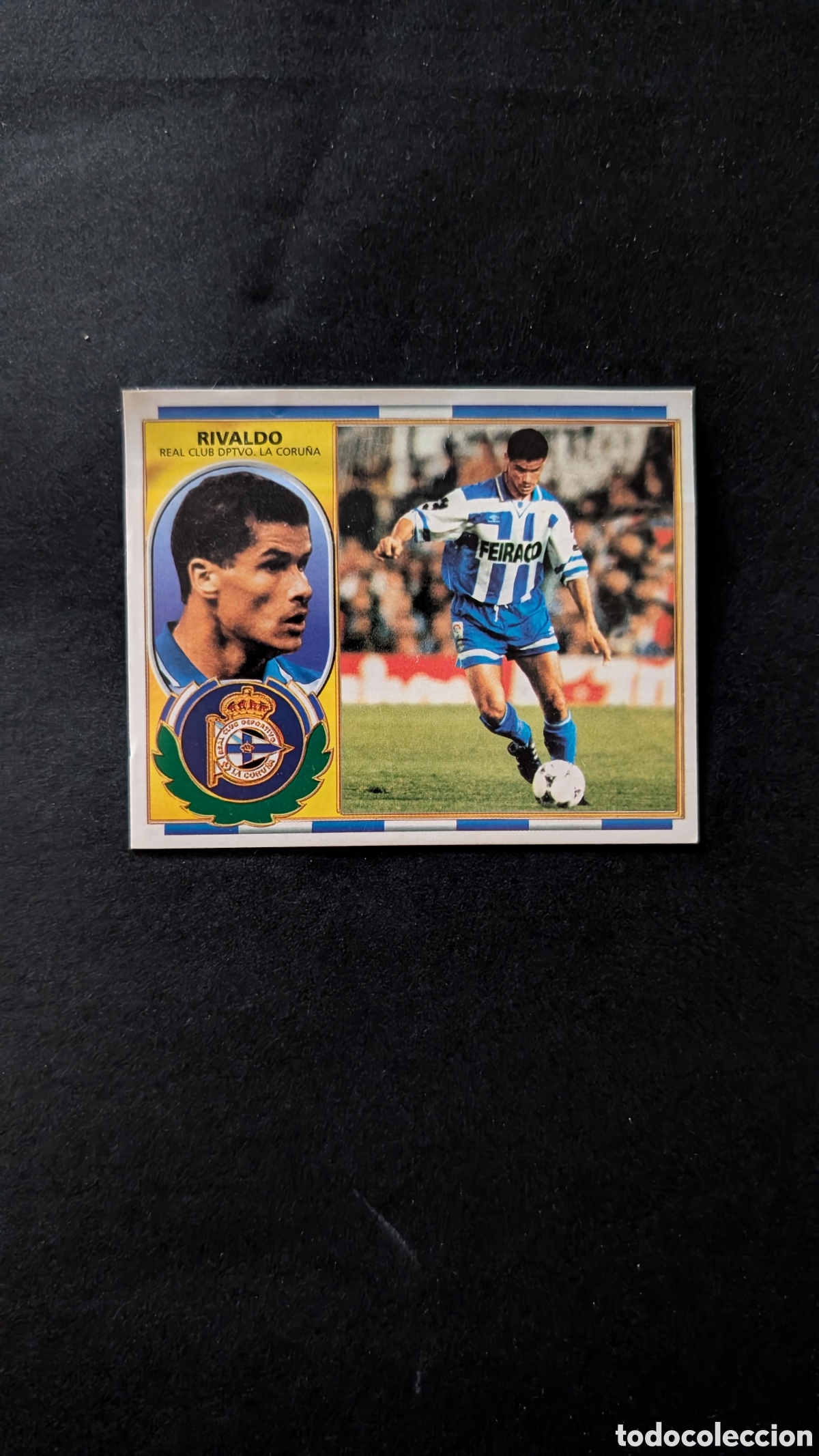 Football Stickers: RIVALDO DEPORTIVO VERSION COLOCA LIGA ESTE 1996/97 96 97 VENTANILLA
