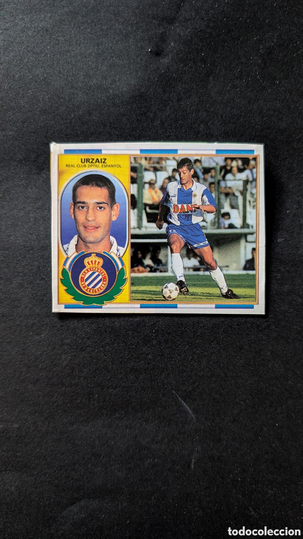 Cromos de f&uacute;tbol: URZAIZ ESPA&Ntilde;OL BAJA LIGA ESTE 1996/97 96 97 RECORTADO